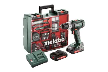 Skrutkovač akumulátorový Metabo BS 18 L SET; 18V/2x2Ah; Mobilná dielňa