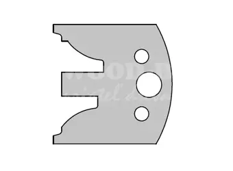 Zákazkový profilový nôž - DVERE; prof.15; 50x4; HS