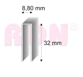 Spony stolárske 352/32 ZN bal.10200 ks
