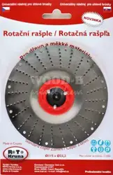Rotačná rašpľa; 125x22,2mm - štandard čepeľ 2,0mm