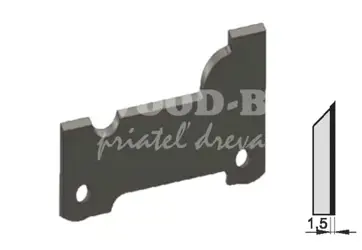 Zákazkový nôž Superprofil; 40x28x1,5; HW na masív