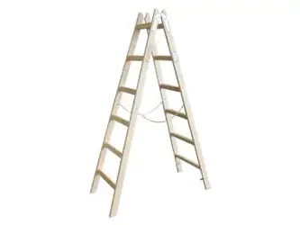 Rebrík drevený 2x6 stupňov