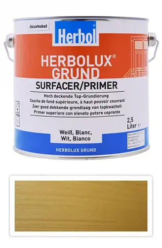 Herbol Herbolux Grund - základný náter na okná 2,5l; biela