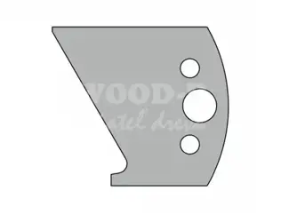 Obmedzovač pre zákazkový profilový nôž - RHOMBUS; 40x4; SP