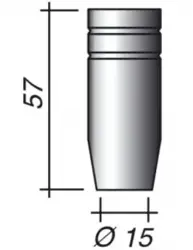 Plynová hubica priemer 15; MC23