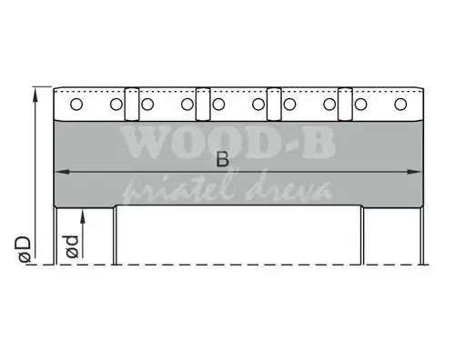 Špirálový radiálny valec 415; D125; B115; d40; Z6