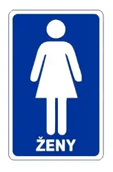 WC ženy - samolepka
