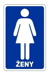 WC ženy - samolepka