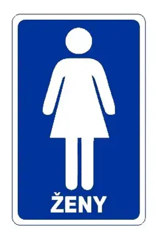 WC ženy - samolepka