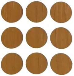 Samolepiaca krytka javor tmavý; D13; 20 ks/blister