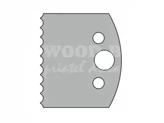 Obmedzovač pre zákazkový profilový nôž - TERASSO; 50x4; SP