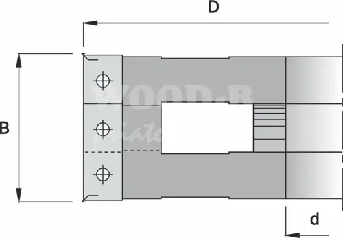 Drážkovacia staviteľná žiletková fréza; D160; B31,0~57,0; t43; d50; Z4+4