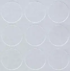 Samolepiaca krytka šedá; D14; 25 ks/blister