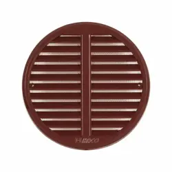 Vetracia mriežka so sieťovinou - staviteľná krytka; okrúhla; D75/125; hnedá