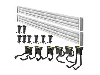 Stanley sada na zavesenie náradia, lišta + háky, 20 dielov