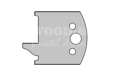 Zákazkový profilový nôž - DVERE; prof.16 50x4; HS