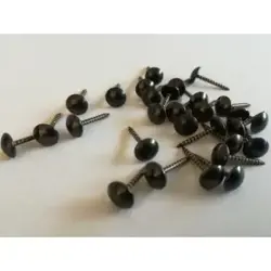 Ozdobný klinec 50 1/3 - čierny; D7,5mm; L11mm; 100ks