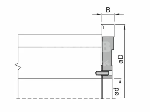 Referenčná fréza 415-R; D150; B12,5; d40; Z2+2