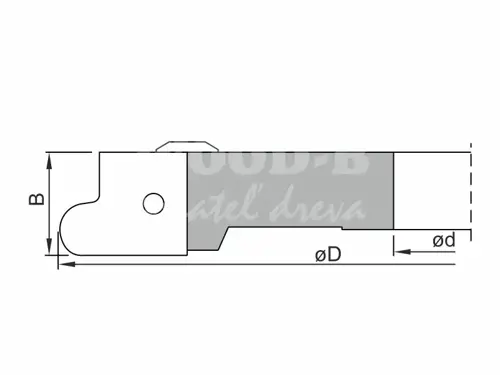 Fréza na zásuvkové madlá; D160; B20; d30; Z2