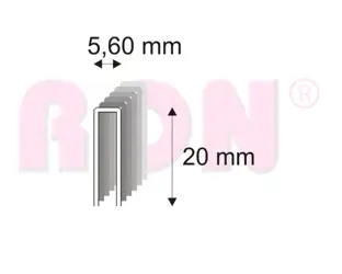 Spony nábytkárske 364/20 ZN bal.22400 ks