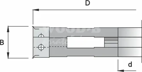 Drážkovacia staviteľná žiletková fréza; D160; B16~27,0; t48; d40; Z4+4