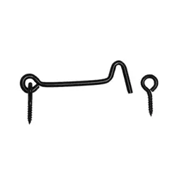 Háčik s očkom na šrobovanie čierny ZHK 100 100 mm