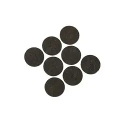 Samolepiace plsťové podložky; súprava 8 ks; D 25 mm; h 3 mm; hnedé