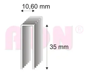 Spony stolárske 363/35 ZN bal. 7600 ks