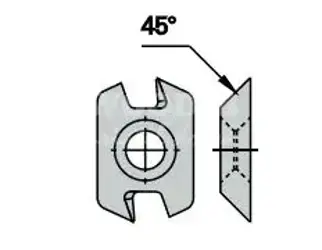 Rádiusový element R45°; pravý