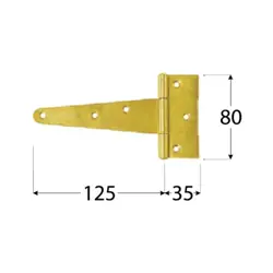 Záves trojuholníkový ZT 125; 125x35x80x2 mm