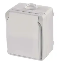 Zásuvka nástenná; biela