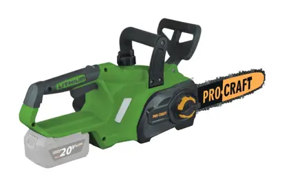Aku ručná reťazová pílka Procraft PKA36; 20V/bez aku; s mazaním reťaze