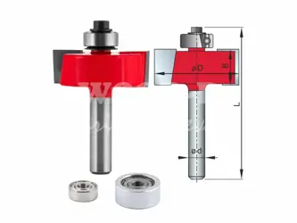 Falcovacia fréza so spodným ložiskom; D34,9; B12,7; L55,2; t11,1; stopka 8