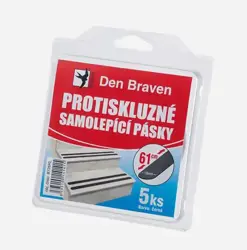 DEN BRAVEN protišmyková páska 5ks 19x610mm