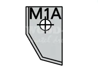 Žiletka profilová; profil M1A;