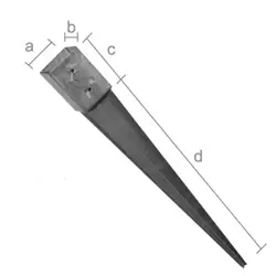 Špic štvorcový 100x100x900 mm