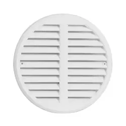 Vetracia mriežka so sieťkou, nastaviteľná; VMKS D125-160; biela