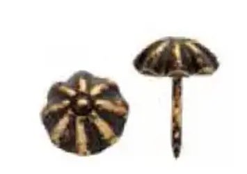 Ozdobný klinec 506B - stará meď; D14mm; L13mm; 100ks