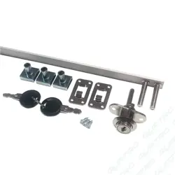 Zámok čelný centrálny 600 mm Nikel