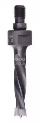 Vrták kolíkovací so závitom M8/9; D6; B40; L55; pravý