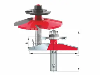 Výplňová fréza - zostava; D89,0; B25,0; L75,0; <15°; stopka12