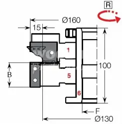 T216-5 doplnková fréza na profil bez lišty; D160; B 30; d30; Z2