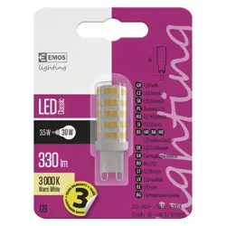 Žiarovka LED 2,6W (30W) 3000K, G9