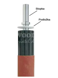 Podložka na stopku brúsnej hlavy Centrifugal; 55x20