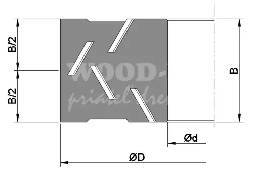 Fréza zarovnávacia DIA; D125; B36; d30 Z3+3 H=4mm