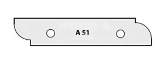 Žiletka tvarová 60x12x1,5