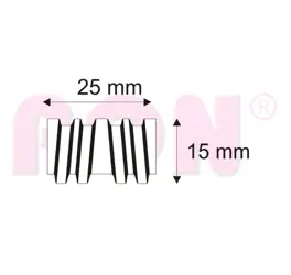 Vlnovec W15 BK A; balenie 5180ks